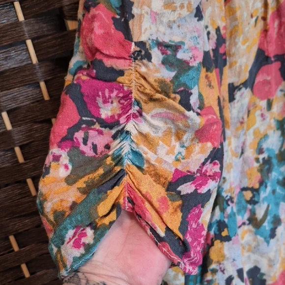 Maeve Multicolor Floral Blouse - Picture 6 of 6